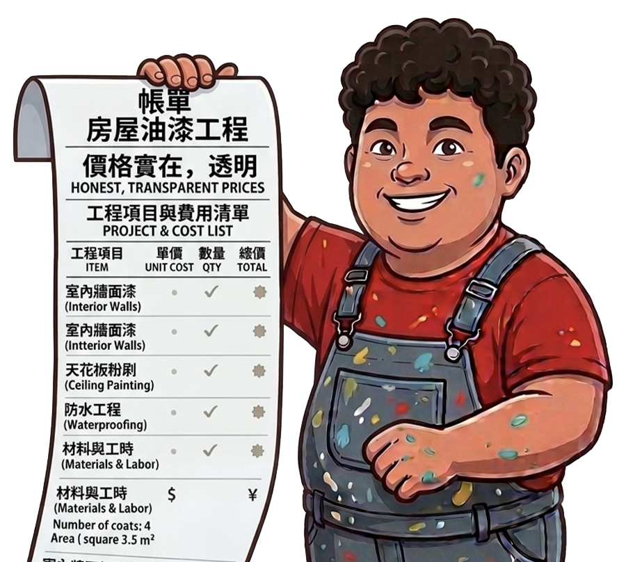 兩把刷子油漆工程,新北市油漆工程,台北油漆工程,價格透明實在