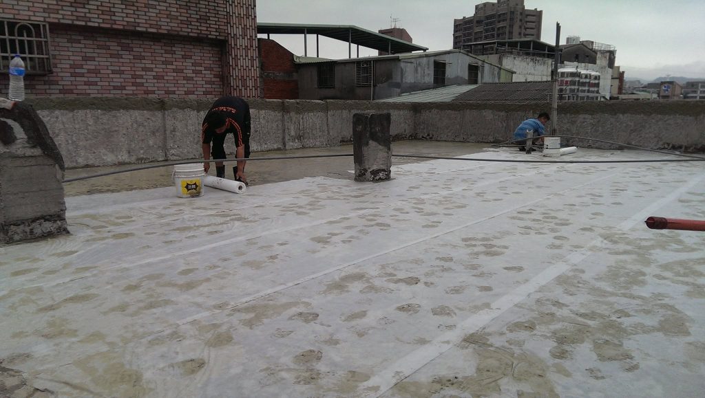 台北防水漆施工,新北防水漆施工,頂樓防水不織布加強防水,新北市油漆工程台北油漆工程