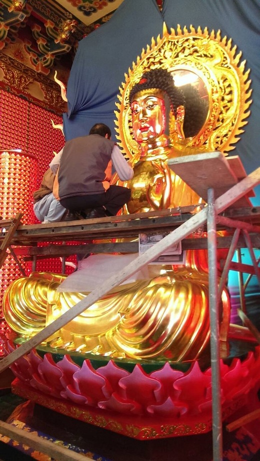 關渡宮藥師琉璃佛金尊翻新 關渡宮藥師琉璃佛金尊翻新